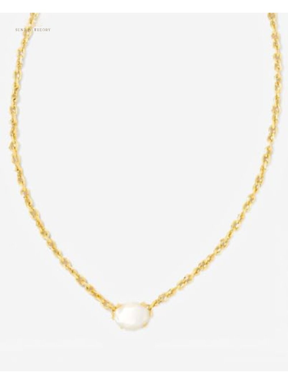 Kendra Scott Cailin Pendant Necklace Gold Plated Brass Pearl